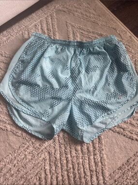 Nike Dri Fit Light Blue Women's Athletic Running Shorts
